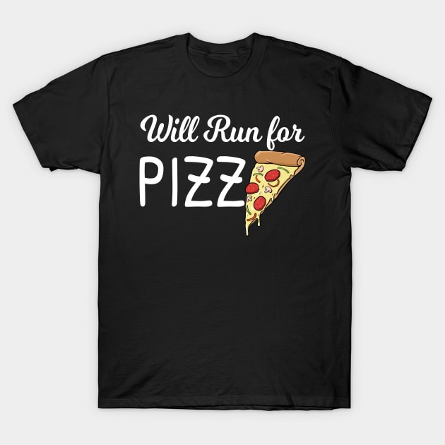 will run for pizza T-Shirt by souw83